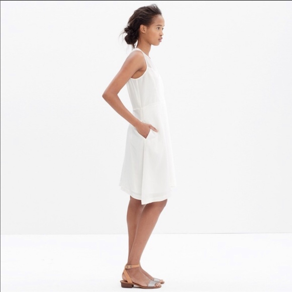 NWT Madewell Silk Parkview Dress (Rare Color) - Picture 2 of 3